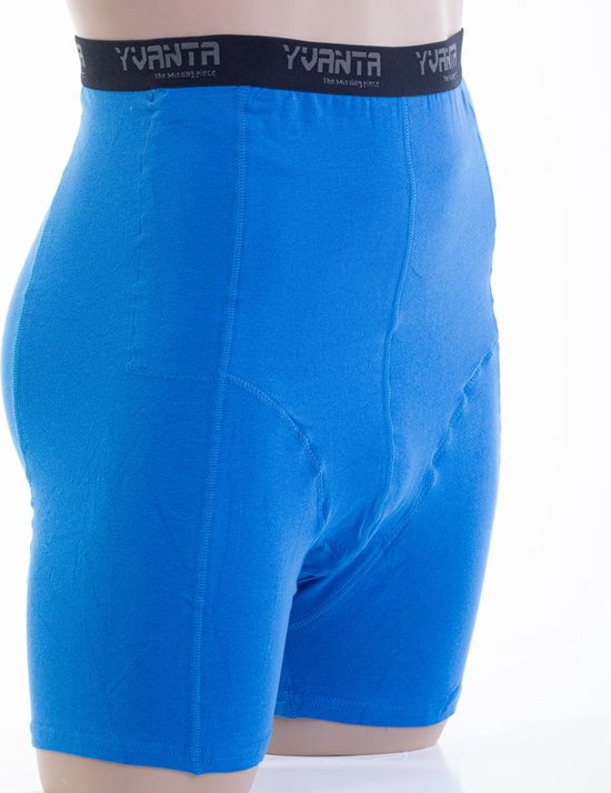 Yvanta Underwear - Stoma-ondergoed - Herenboxer - Maat L – blauw