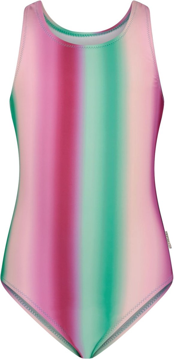 B. Nosy Y402-5020 Meisjes Badpak - Blurry mermaid stripe - Maat 122-128 op Prijzenvolger.com