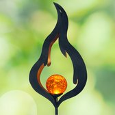 Tuinsteker op zonne-energie »Vlam «