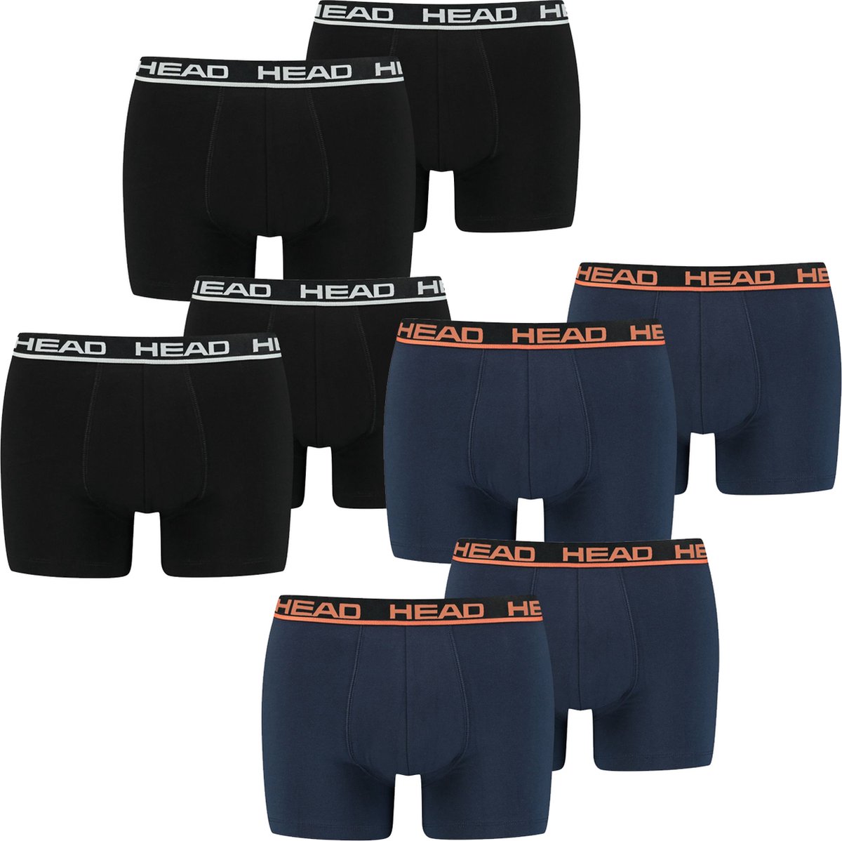 HEAD Heren Boxershorts HEAD BASIC BOXER 8er Pack Veelkleurig S
