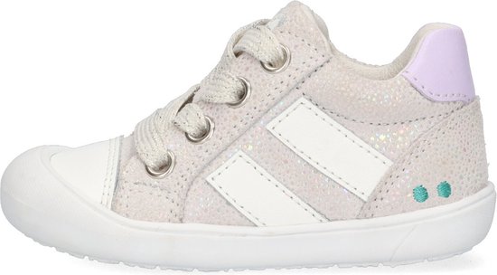 BunniesJR 224150-598 Chaussures bébé Filles - Multicolore/Lilas/ Wit - Cuir - Lacets