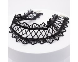 Stoffen Choker - Emo of Gothic Ketting voor Dames - Pax Amare