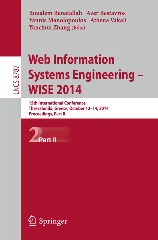 Web Information Systems Engineering WISE 2014 - cover