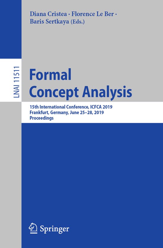Lecture Notes in Computer Science11511- Formal Concept Analy ... - cover