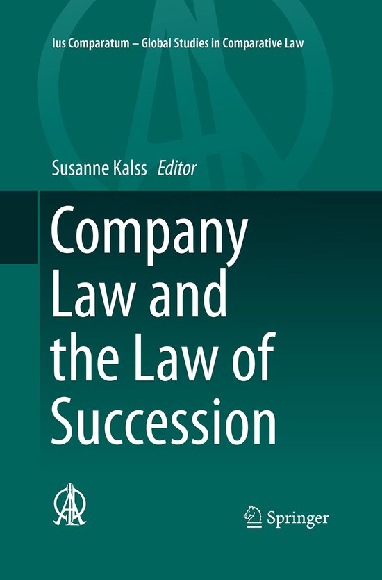 Ius Comparatum - Global Studies in Comparative Law5- Company ... - cover