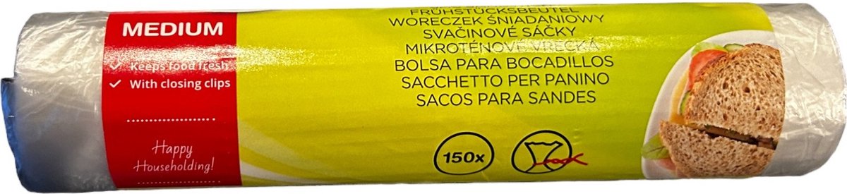 Dumil Boterhamzakjes - Sandwich Bag - 19 x 26 cm - 150 stuks per rol - 1 stuk