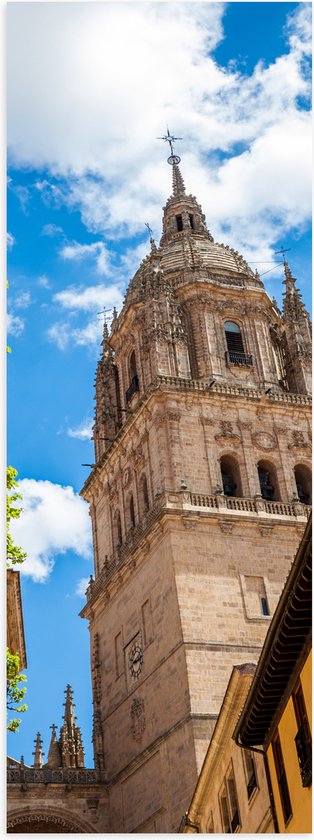 Poster (Mat) - Kathedraal - Stad - Gebouw - 20x60 cm Foto op Posterpapier met een Matte look