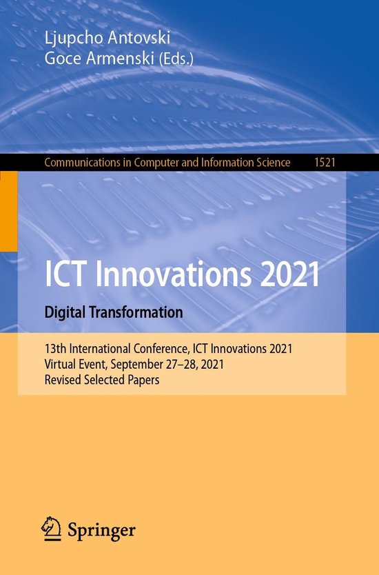 Springer Nature Proceedings Computer Science - ICT Innovatio ... - cover