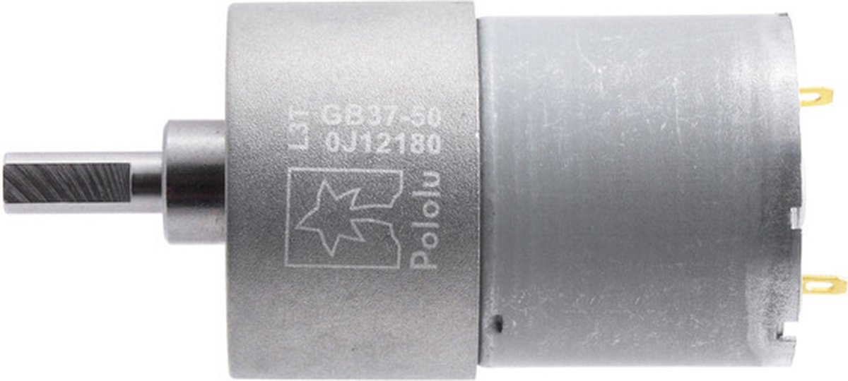 70:1 Metal Gearmotor 37Dx54L mm 12V (Helical Pinion) Pololu 4744