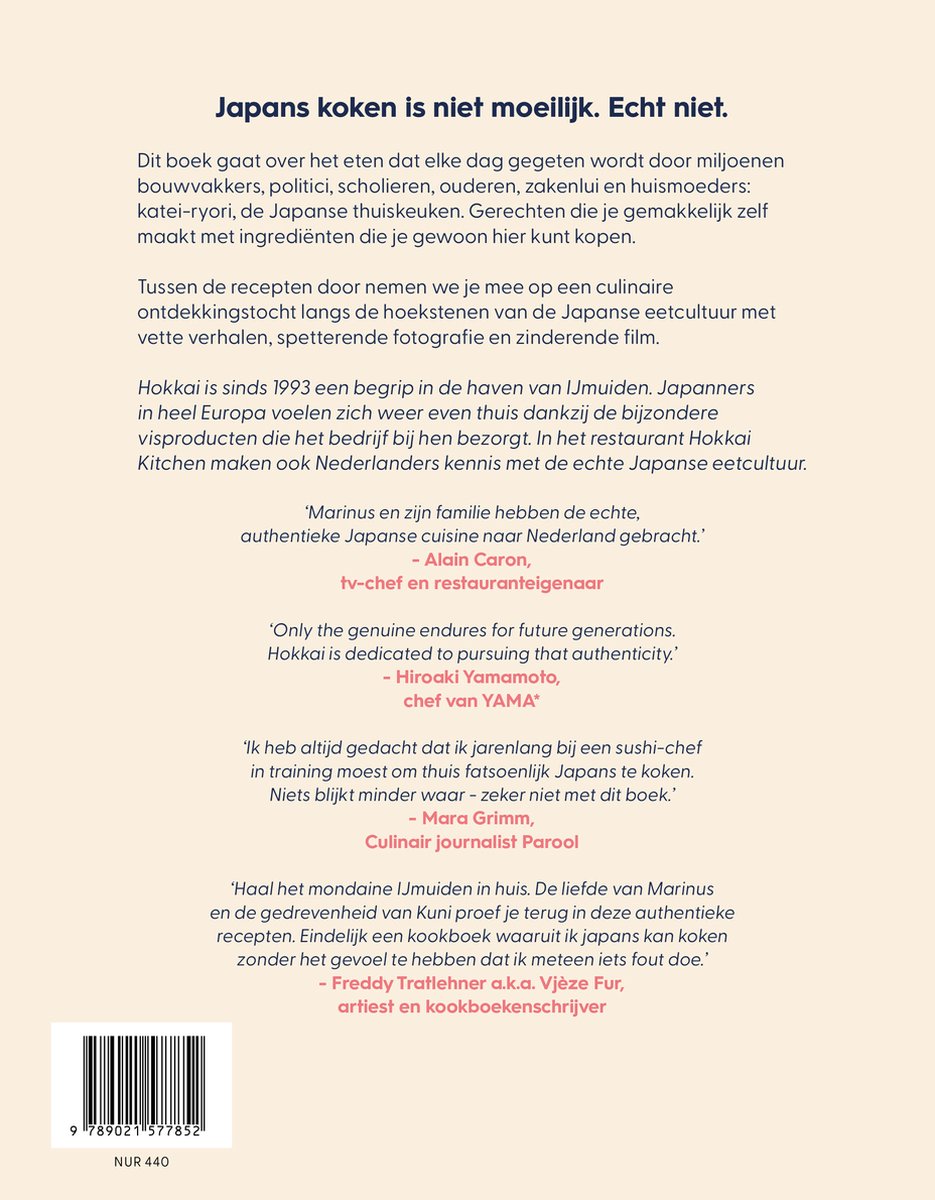 Hokkai – De Japanse keuken voor de thuiskok - back cover