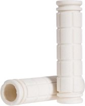 Jumada's Witte sportieve Fietshandvatten - Universeel - Professioneel - Extra Grip - Handig te Monteren - Anti-Slip - Stevig - Rubber Wit - Binnendiameter: 2 - 2.2 cm
