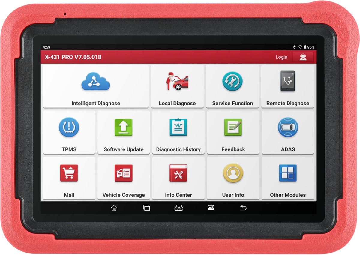 Launch X431 PROS V5.0 OBD2 Diagnose Tablet - uitleesapparatuur - Nederlands