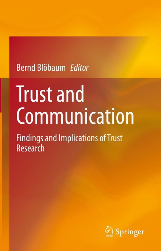 Business and Management (R0) - Trust and Communication - cover