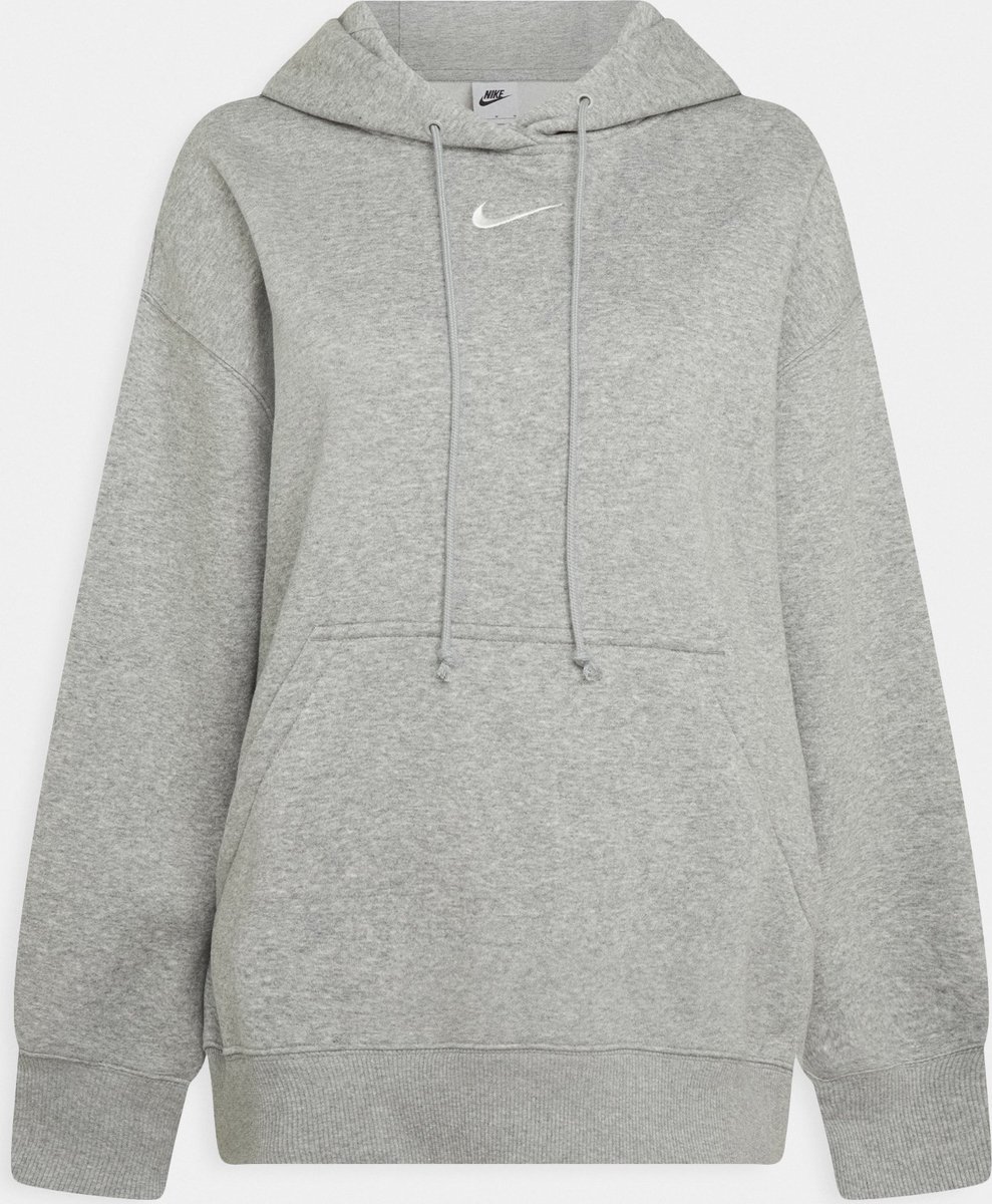 NIKE W NSW PHNX FLC OS PO HOODIE Dames Sporttrui Grijs