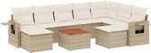 vidaXL-10-delige-Loungeset-met-kussens-poly-rattan-beige