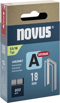 Novus Tools 042-0782 Agrafes fil fin Type 53 800 pc(s) Dimensions (L x l x H) 18 x 11.3 x 18 mm