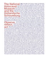 The National Holocaust Museum and the Hollandsche Schouwburg