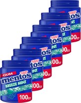 Mentos Gum | Breeze Mint | 6 Stuks | 6 x 150 gram (6 x 100 stuks)