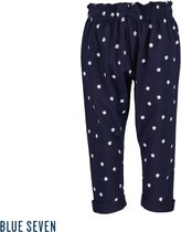 Blue Seven - joggingbroek - donkerblauw witte bloemen