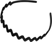 Cabantis Zwarte Haarband - Diadeem Haarband – 1x Zigzag Groot