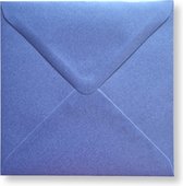 Cards & Crafts 50 Luxe metallic vierkante enveloppen - 14x14 - Lavendel - 110grams - 140x140mm