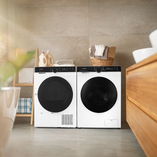 Inventum VDW8030W Wasdroger - 8kg - Warmtepompdroger - UV-hygiënefunctie - Energielabel C - Wit