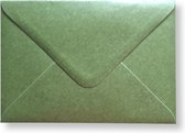 Cards & Crafts 100 enveloppes C6 métalliques de Luxe - Vert mousse - 16,2x11,4 cm - 110 grammes - 162x114 mm