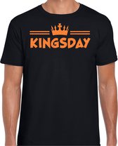 Chemise Bellatio Decorations King's Day pour homme - Kingsday - noir - paillettes - vêtements de fête L