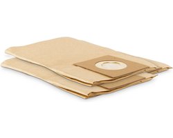 Powerplus Stofopvangzak POWX326A – Nat-/droogzuiger en tapijtreiniger – 480 mm x 240 mm – 3 stuks – Geschikt voor POWX326