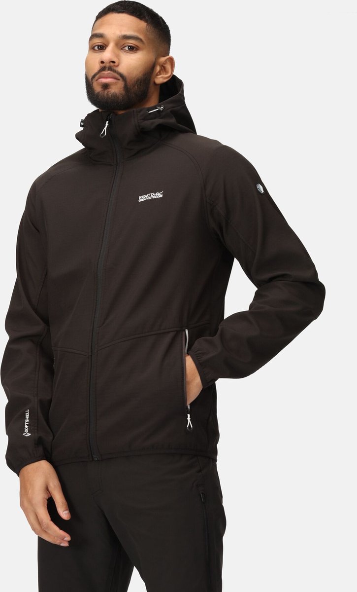 De Arec III softshell wandeljas van Regatta heren Zwart