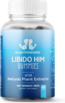 Plantpowders® - Vitamine Gummies - Libido Him - 60 Gummies - Vegan & Suikervrij - Bosvruchten Smaak