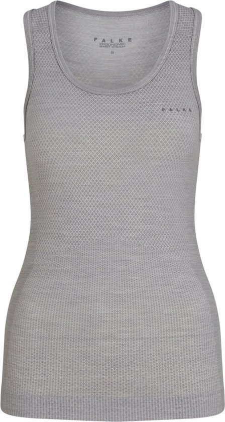 FALKE dames tanktop Wool-Tech Light - thermoshirt - grijs (grey-heather) - Maat: XL