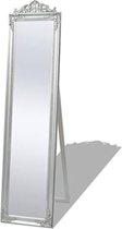 Passpiegel Staand - Passpiegel Slaapkamer - Spiegel Staand Volledige Lengte - Grote Staande Spiegel - Zilver