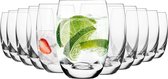 Water Sap Drinkglazen | Set van 12 | 360 ml | Elite Collectie| Kristalglas | Perfect voor Thuis, Restaurants en Feesten | Vaatwasser Veilig