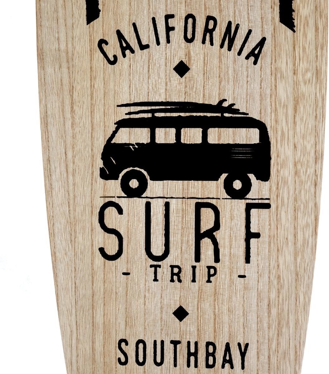 Atmosphera Wanddecoratie surfplank South 110x27cm - Multi