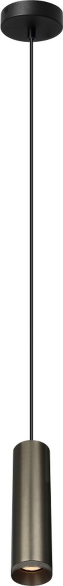 Hanglamp Milano 250 Brons - hoogte 25cm - excl. 1x GU10 lichtbron - IP20 - Dimbaar > lampen hang brons | hanglamp brons | hanglamp eetkamer brons | hanglamp keuken brons | sfeer lamp brons | design lamp brons | lamp modern brons | koker brons