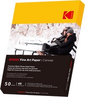 KODAK 9891091 - 50 feuilles de papier photo 230g/m², mat, Format A6 (10x15cm), Impression Jet d'encre effet toile