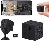 Spy camera wifi met app - Spy camera draadloos - Mini camera spy wifi - Mini camera draadloos - Spionage camera draadloos klein - 2,2 x 2,2 x 2,2 cm - Zwart