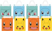 Amscan Sacs distributeurs de fête à thème Pokémon - 16x - papier - 13 x 22 cm