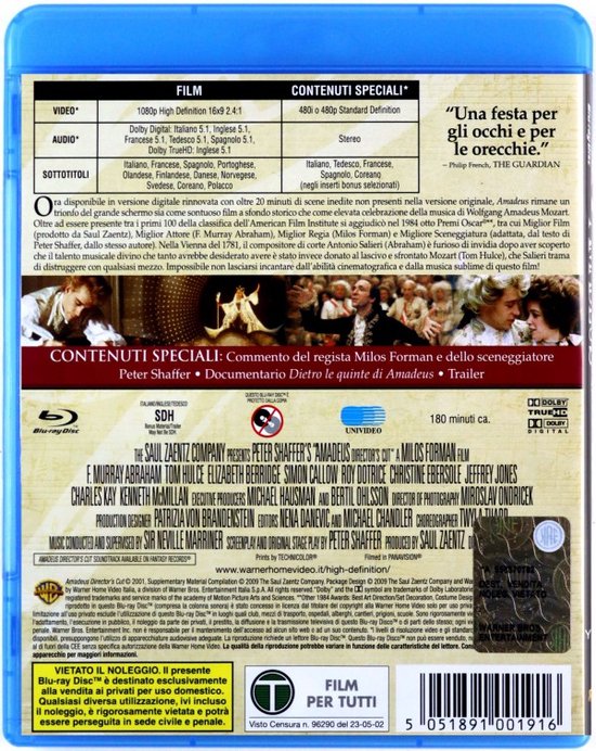 Amadeus [Blu-Ray]