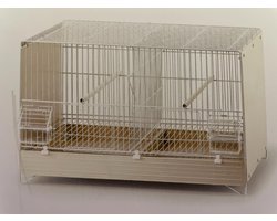 Broedkooi Wit Gepoedercoat (55 x 31 x 34 cm) Domus Molinari ART 442FPL
