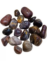 Jaspis bruin 500 gr. trommelstenen (mt3-4)