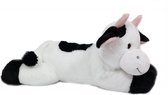 Pia Soft Toys Knuffeldier Koe - zachte pluche stof - premium kwaliteit knuffels - wit/zwart - 50 cm - Koeien