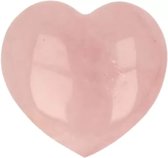 Roze kwarts hart 30 mm edelsteen
