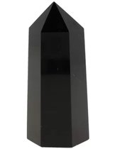 Obsidiaan zwart edelsteen punt 7-8 cm