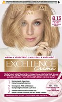 L'Oréal Paris Excellence Crème Licht Beige Blond 8.13 - Permanente Haarkleuring