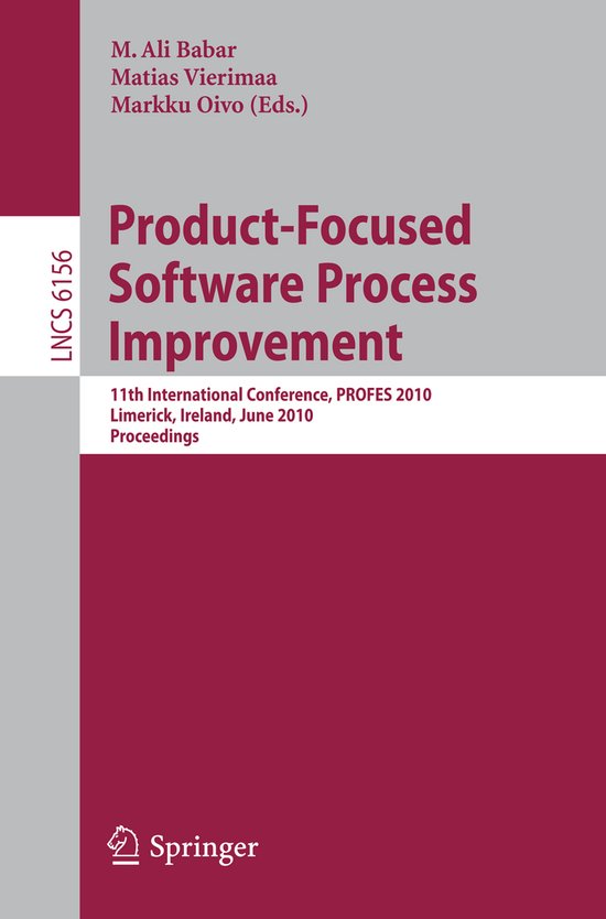 Product Focused Software Process Improvement - cover