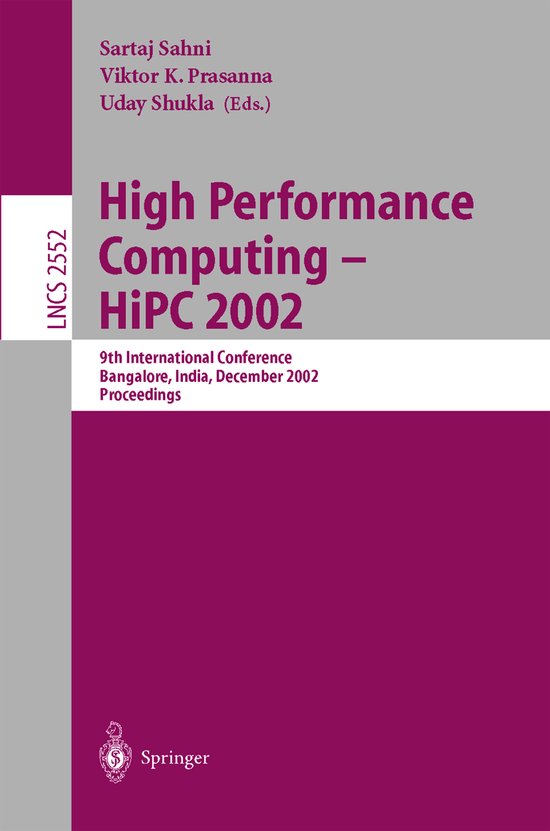 High Performance Computing - HiPC 2002 - cover