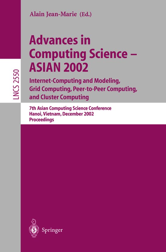 Advances in Computing Science - ASIAN 2002. Internet Computi ... - cover