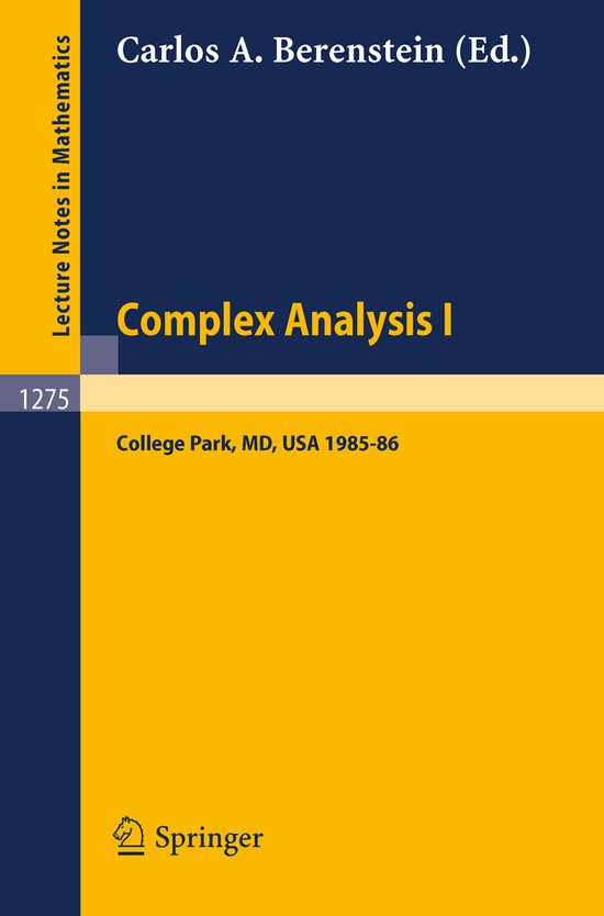 Complex Analysis I | 9783540183563 | Boeken | bol
